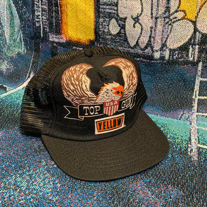 Vintage 80s Bald Eagle Top Gun Trucker Hat