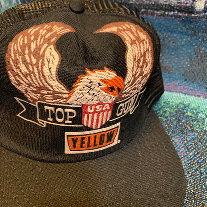 Vintage 80s Bald Eagle Top Gun Trucker Hat