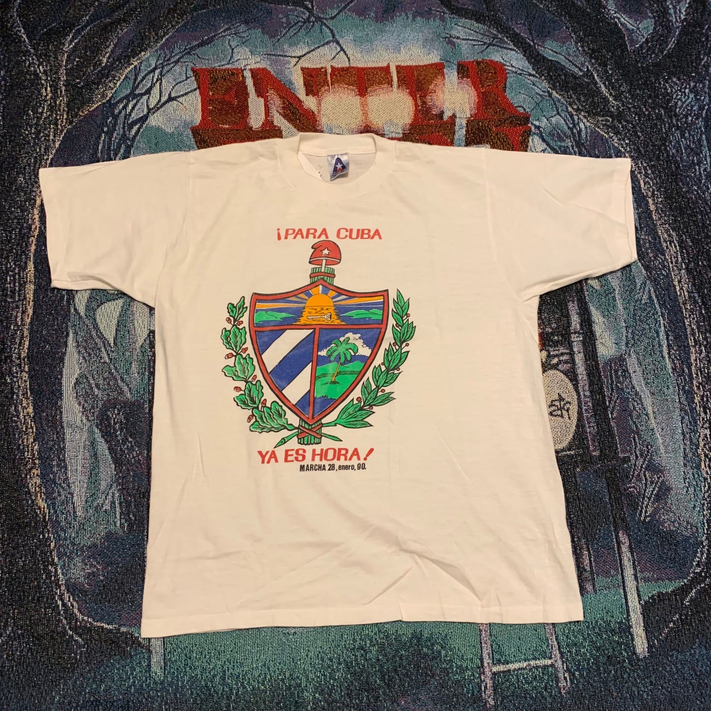 1990 Para Cuba Ya Es Hora Tee