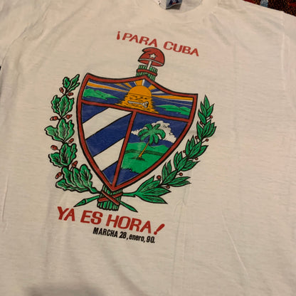 1990 Para Cuba Ya Es Hora Tee
