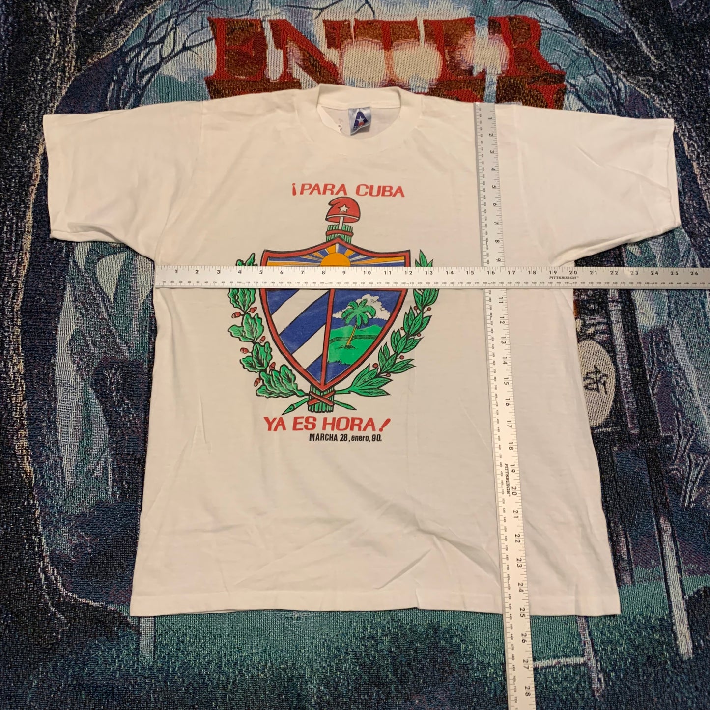 1990 Para Cuba Ya Es Hora Tee