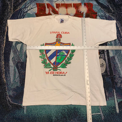 1990 Para Cuba Ya Es Hora Tee