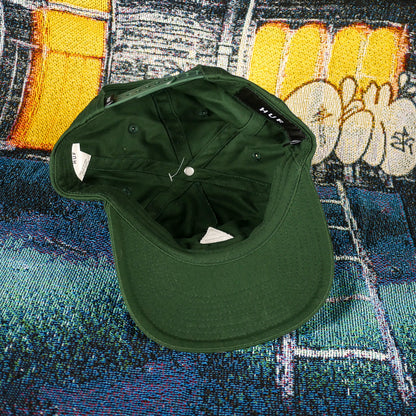Huf Triple Triangle Unstructured Snapback (Green)
