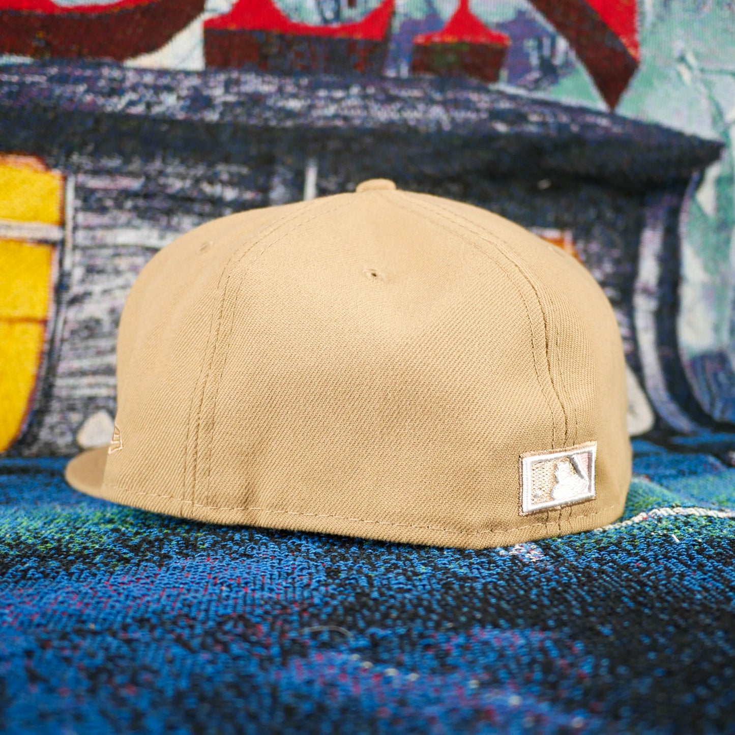 New Era 2003 Florida Marlins Khaki Fitted (Pink UV)