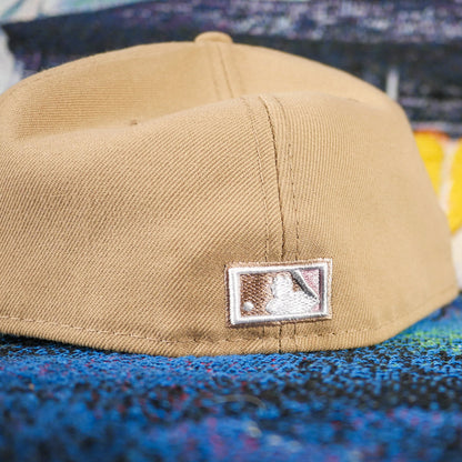 New Era 2003 Florida Marlins Khaki Fitted (Pink UV)