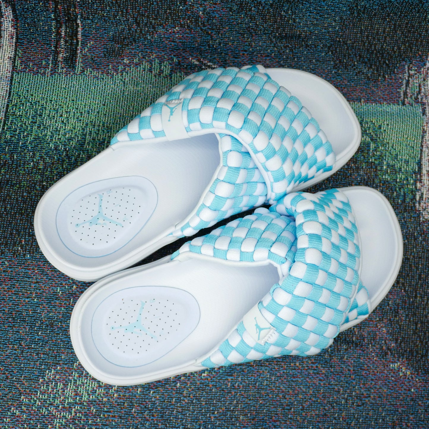 Jordan Sophia Woven Slides 'Pool'