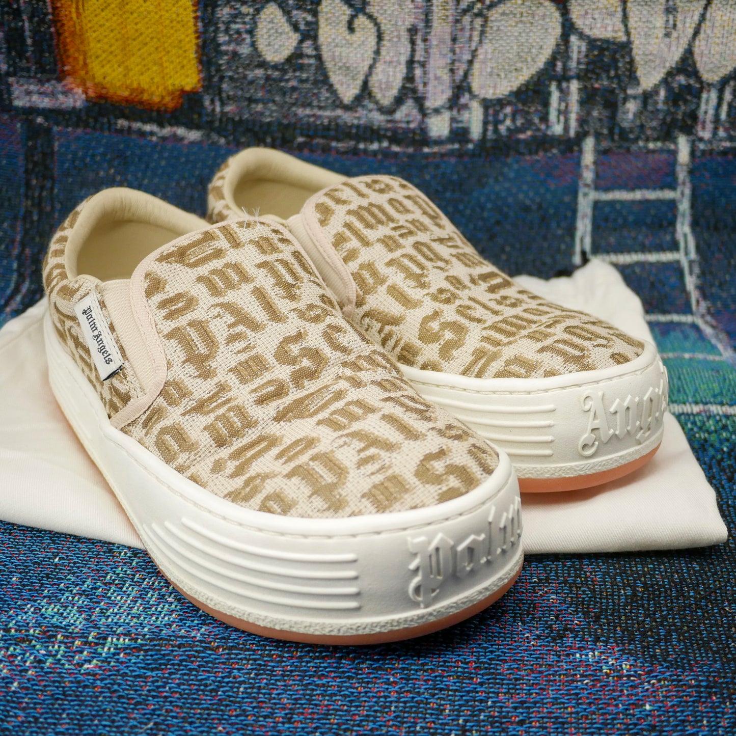 Palm Angels Slip Ons (Beige)