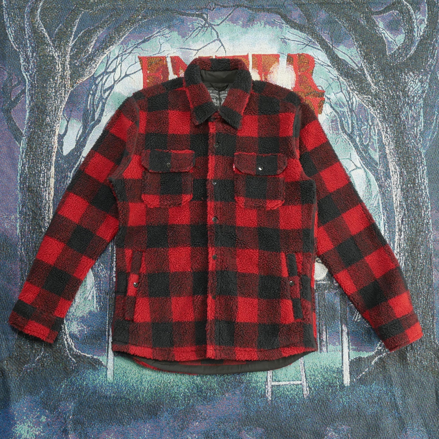 Levi's Buffalo Plaid Faux Sherpa Work Shirt