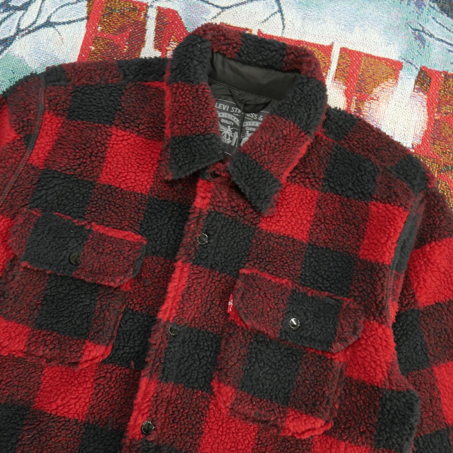 Levi's Buffalo Plaid Faux Sherpa Work Shirt