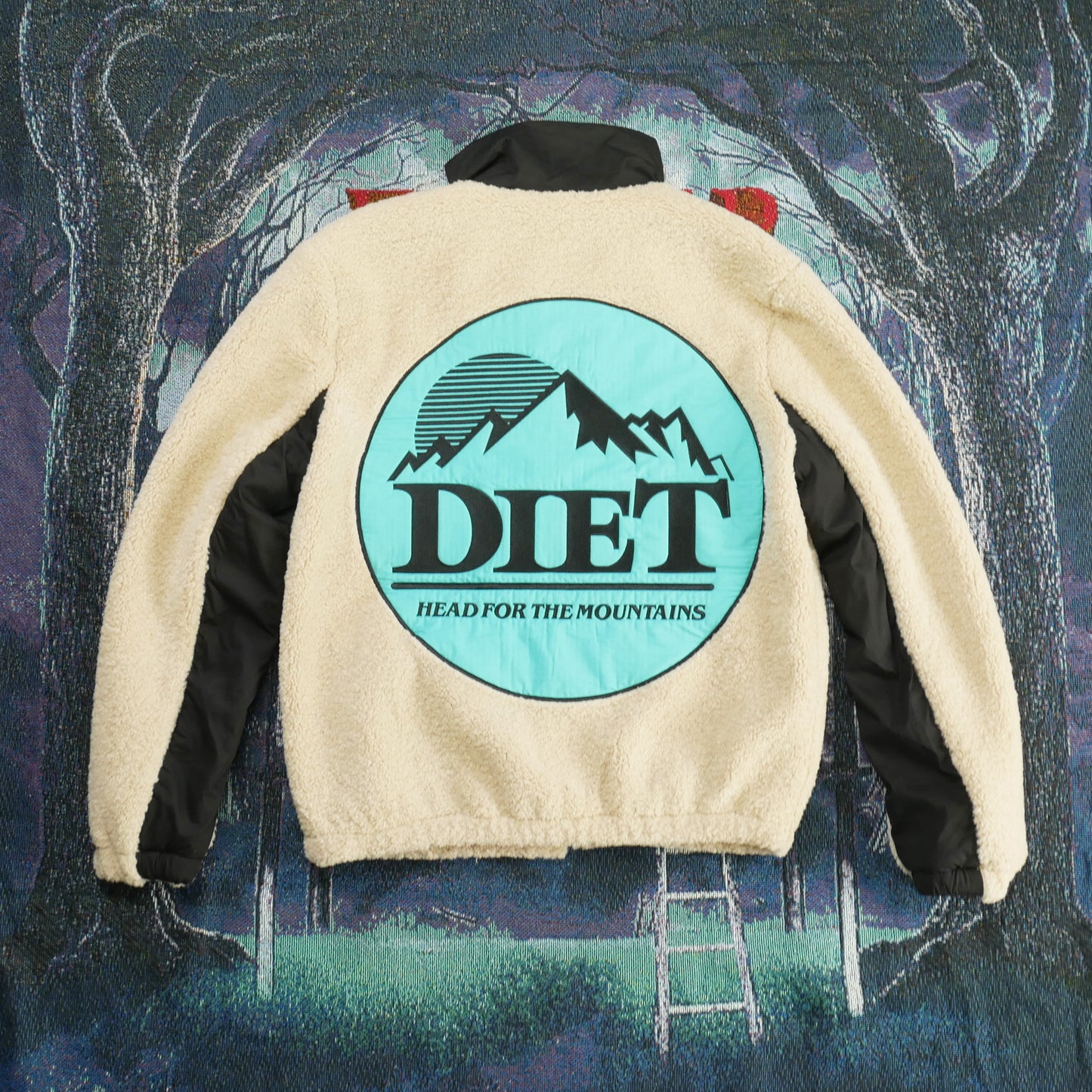 Diet Starts Monday Mountains Fleece Full Zip