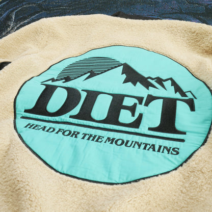 Diet Starts Monday Mountains Fleece Full Zip
