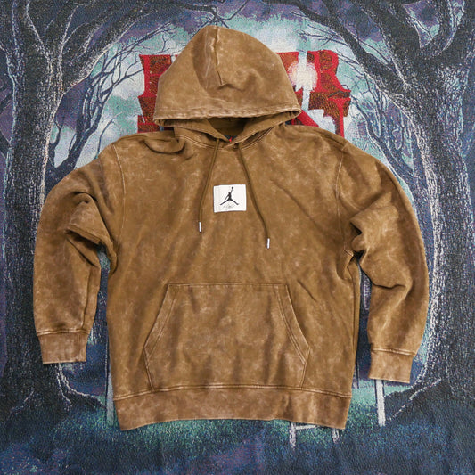 Jordan Essentials All Over Wash Hoodie (Light Olive)