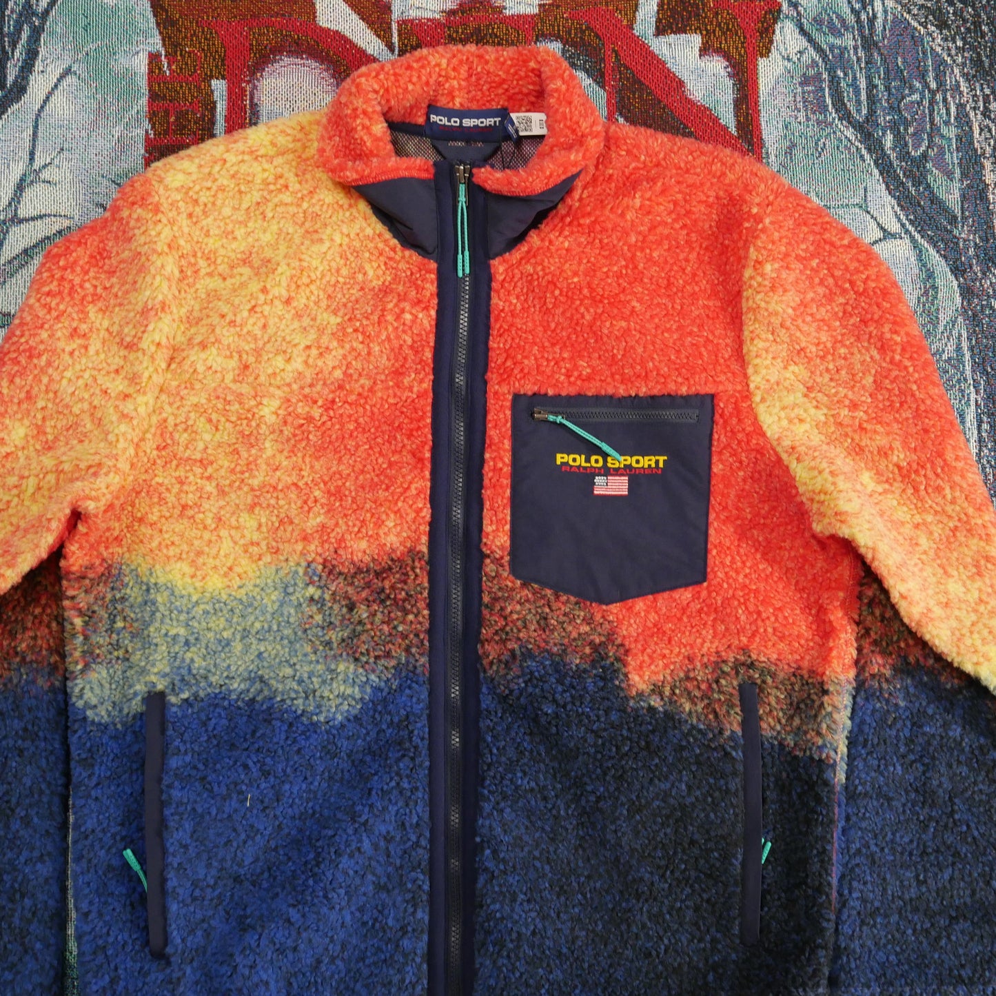 Polo Sport Bonded Hi Pile Jacket (Red Rock Ombre)