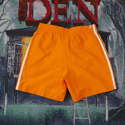 Adidas 3 Stripes Swim Shorts (Orange)
