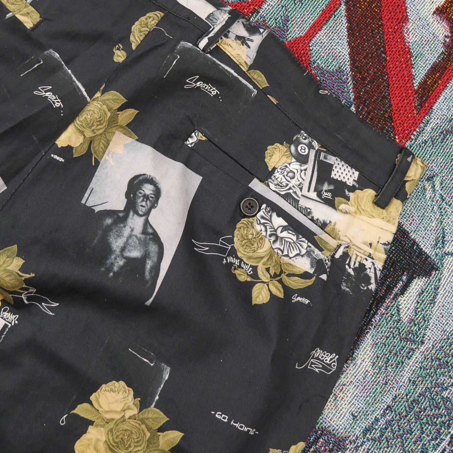 Born x Raised Not Dead Shorts (Black)