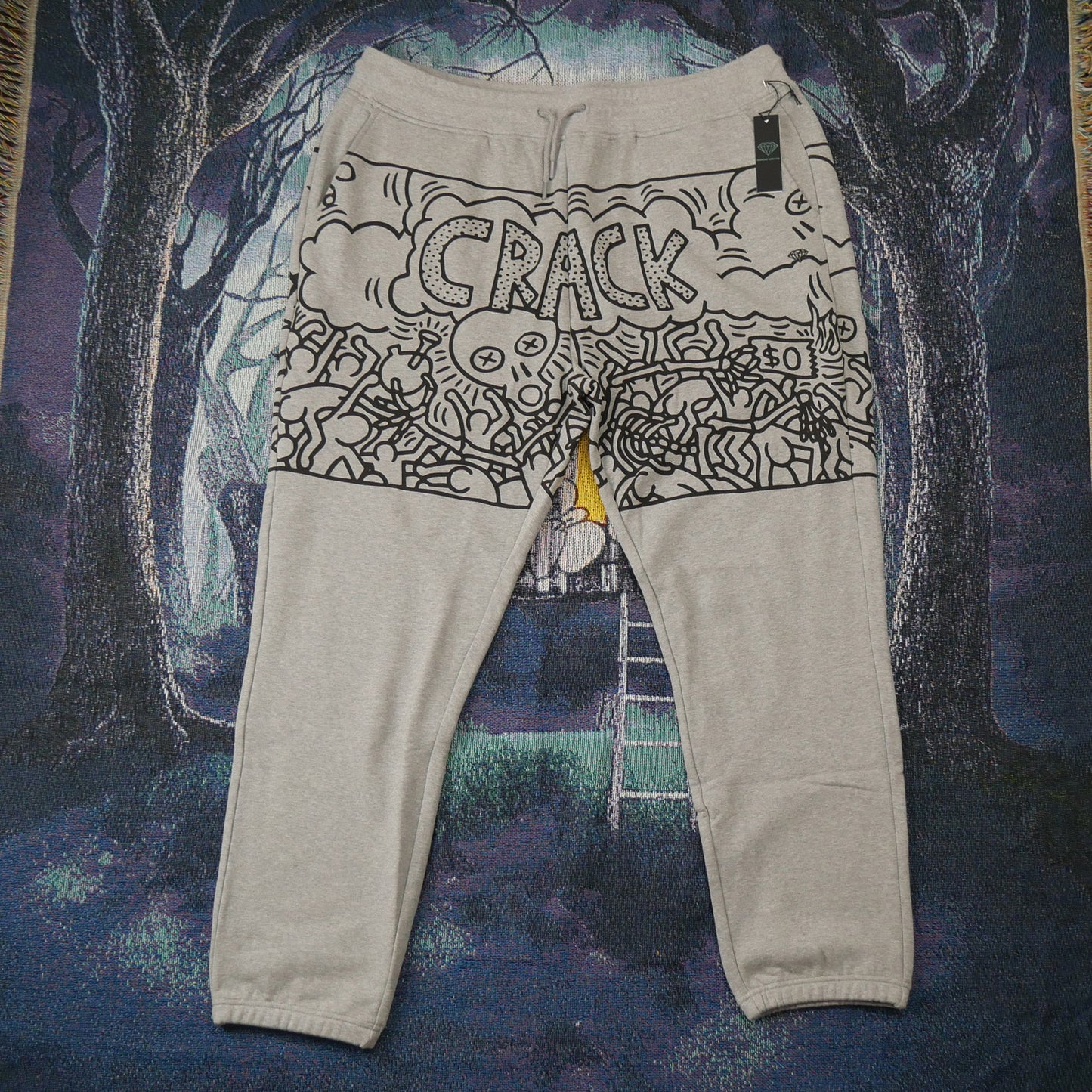 Diamond Supply Co. x Keith Haring 'Crack is Wack' Pants