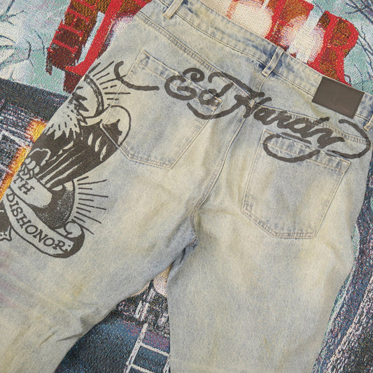 Ed Hardy Eagle Slim Taper Jean