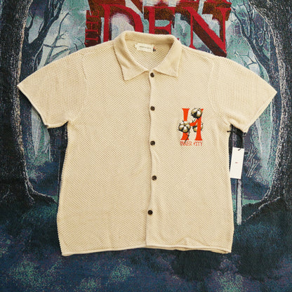 Honor The Gift Knit H Button Up (Bone)
