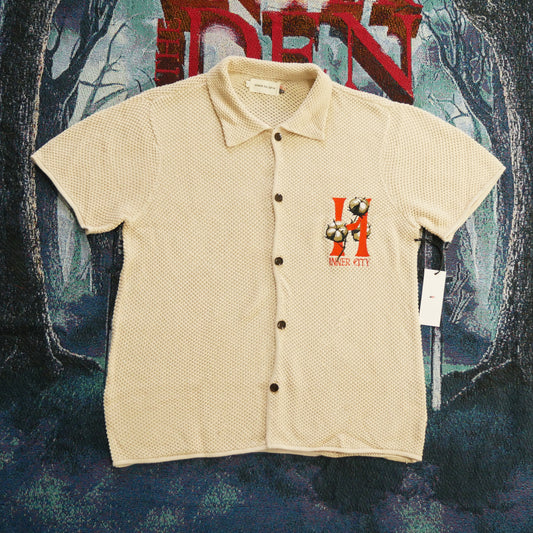 Honor The Gift Knit H Button Up (Bone)