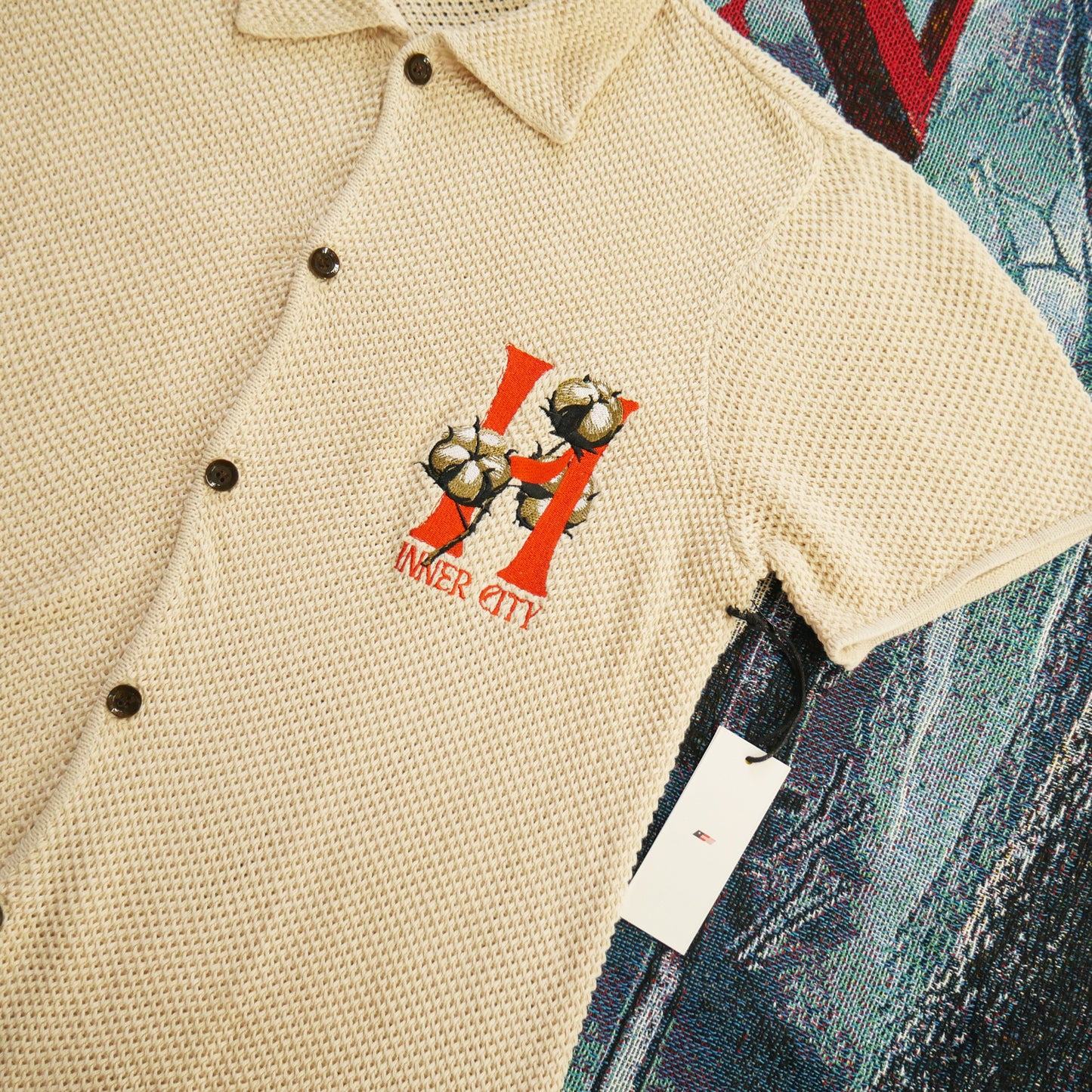 Honor The Gift Knit H Button Up (Bone)