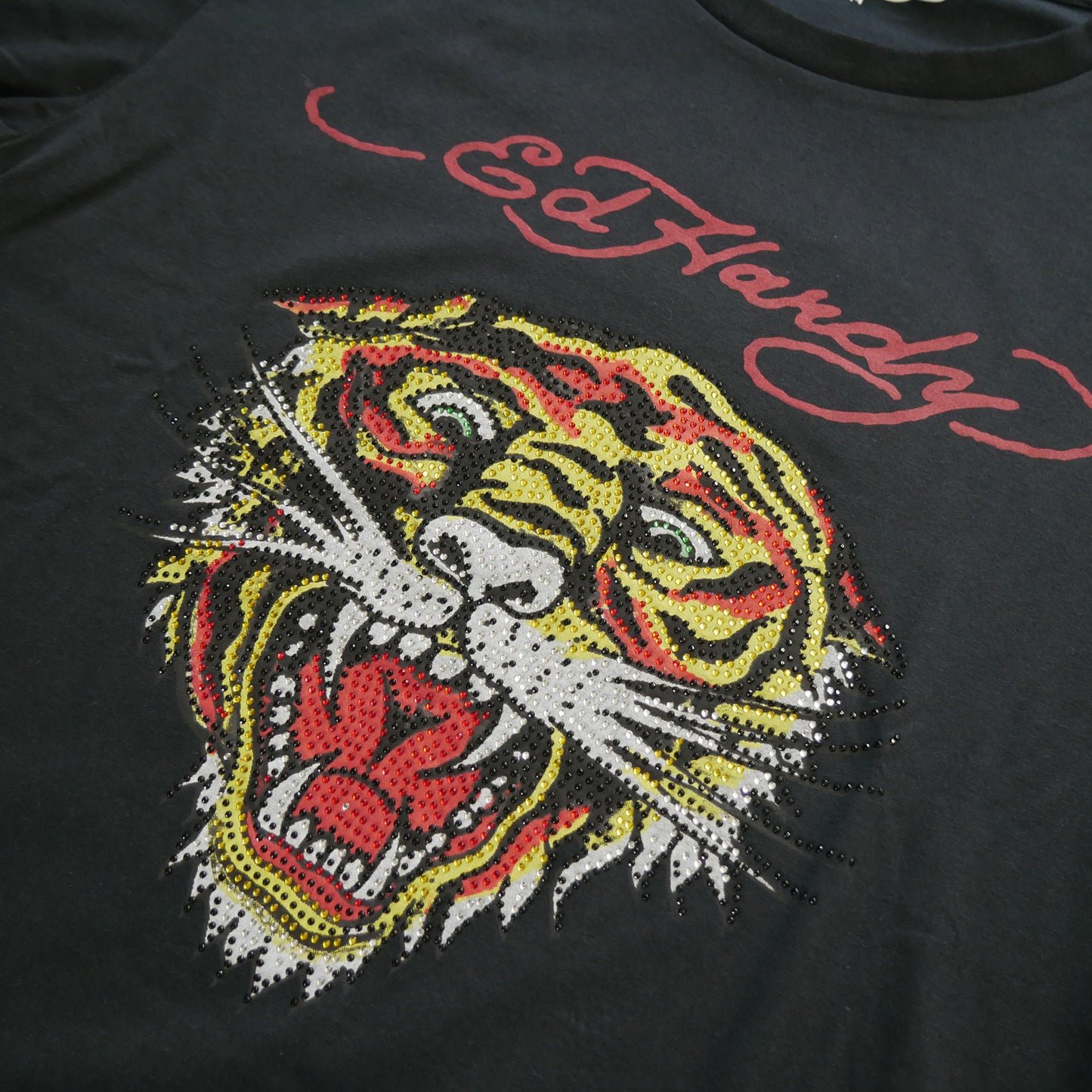 Ed Hardy Tiger Rhinestone Tee