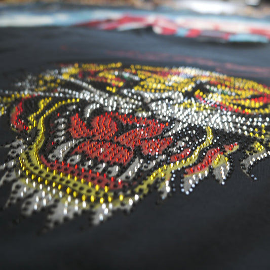 Ed Hardy Tiger Rhinestone Tee