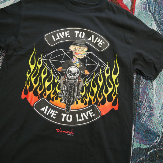 Diamond Supply Co. x Ape Live To Ape Tee
