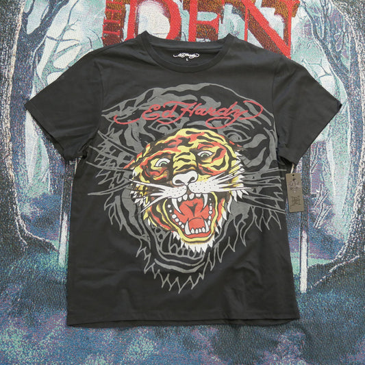Ed Hardy Tiger Black Wash Tee