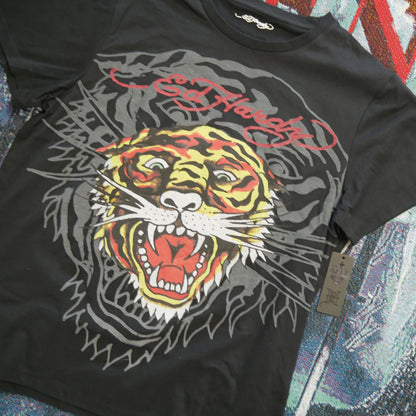 Ed Hardy Tiger Black Wash Tee