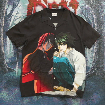 Death Note Rayon Button Down Shirt