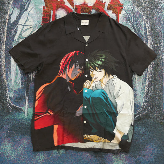Death Note Rayon Button Down Shirt