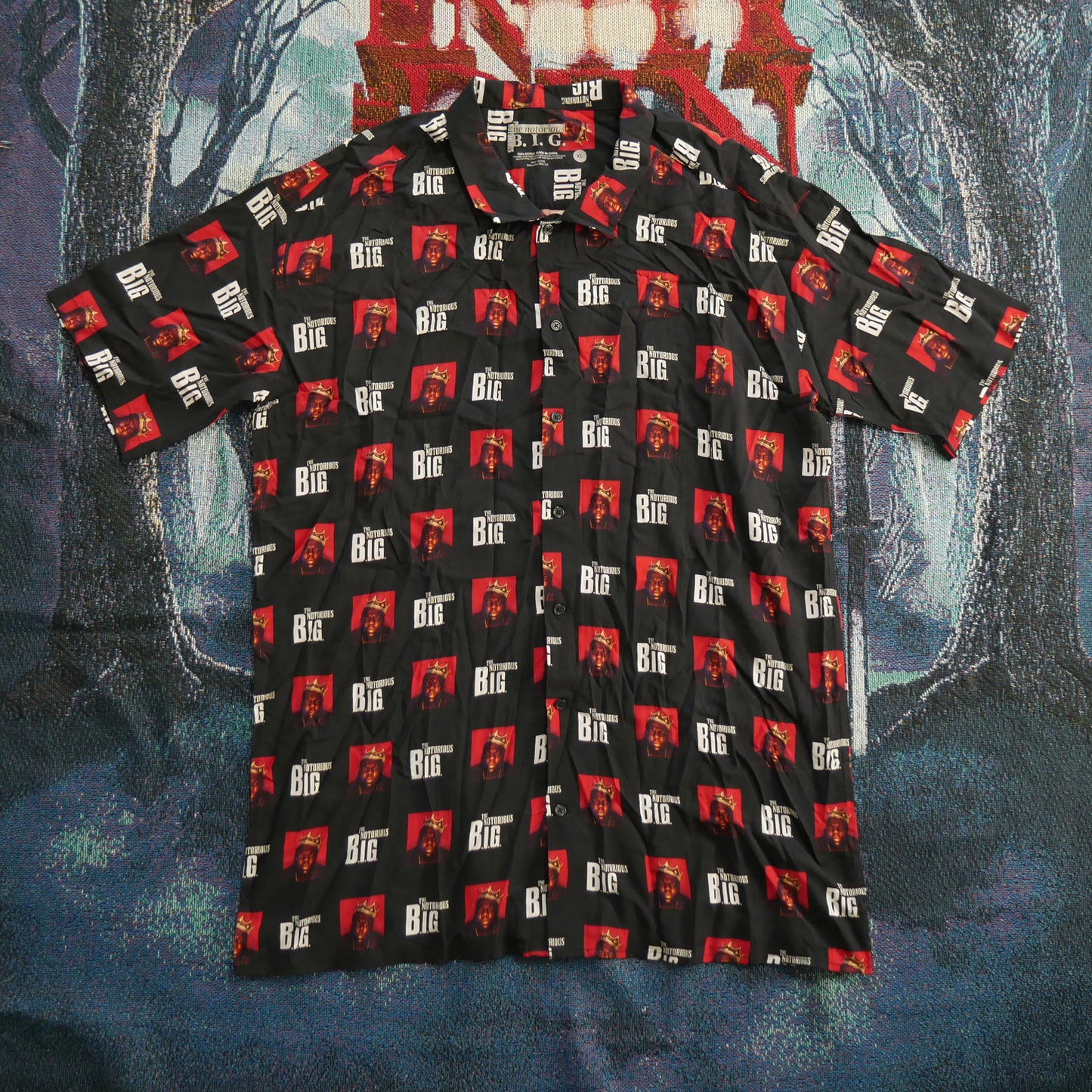 The Notorious B.I.G. Rayon Button Up