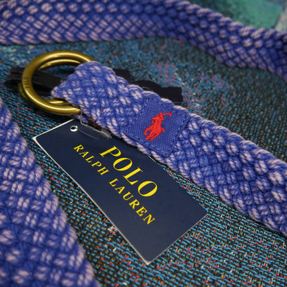Polo Ralph Lauren Webbed Cotton O-Ring Belt (Blue)